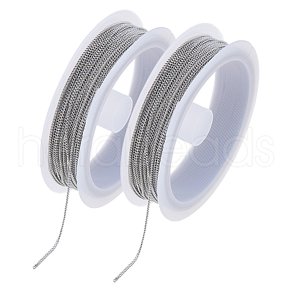 DICOSMETIC 20M 304 Stainless Steel Curb Chains CHS-DC0001-03-1