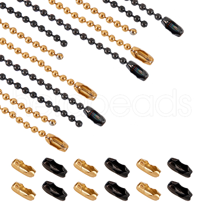 Unicraftale DIY 304 Stainless Steel Ball Chain Necklace Making Kits DIY-UN0001-52-1
