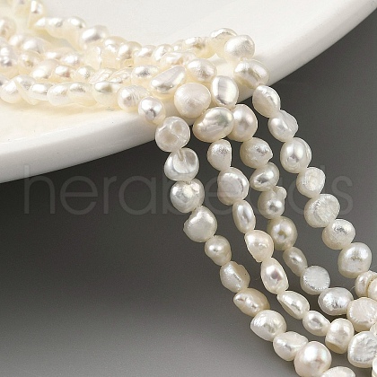 Natural Cultured Freshwater Pearl Beads Strands PEAR-A006-02C-1