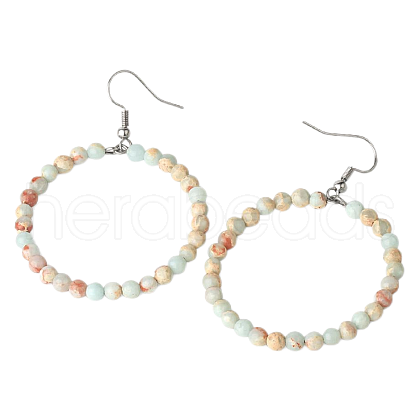 Fashionable Natural Emperor Hoop Earrings for Women KJ9273-5-1