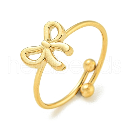 Ion Plating(IP) 304 Stainless Steel Adjustable Rings RJEW-K283-10G-1