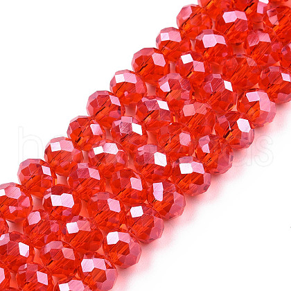 Electroplate Glass Beads Strands EGLA-A034-T3mm-A27-1