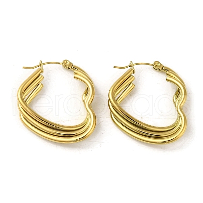 304 Stainless Steel Hoop Earrings for Women EJEW-B054-19G-03-1