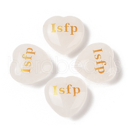 Natural Quartz Crystal Heart Engraving MBTI Figurines Statues for Home Office Desk Decorations X1-G-K353-05D-1