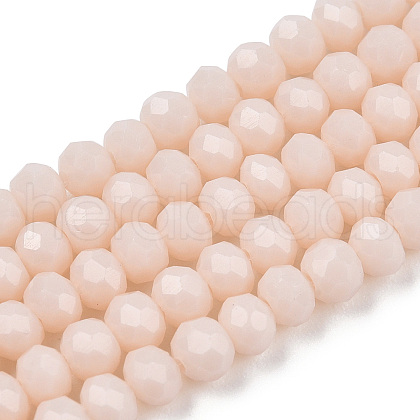 Opaque Solid Color Glass Beads Strands EGLA-A034-P3mm-D17-1