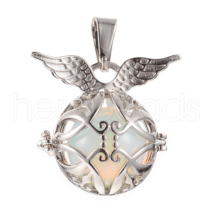 Alloy Cage Pendants G-Q480-03-1