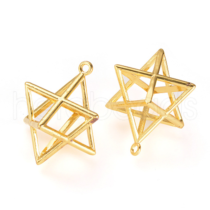 Brass Pendants X-KK-R037-256G-1