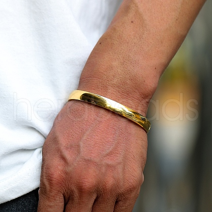 Stainless Steel Hinged Bangles for Men Women DW5669-2-1