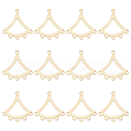BENECREAT 12Pcs Brass Chandelier Component Links KK-BC0013-42-1