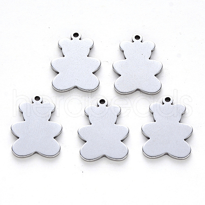 Tarnish Resistant 304 Stainless Steel Pendants STAS-N092-15-1