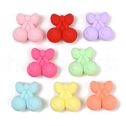 Cherry Food Grade Silicone Focal Beads SIL-A011-01A-1