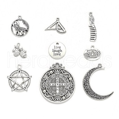 Tibetan Style Alloy Pendants TIBEP-MSMC003-AS-1