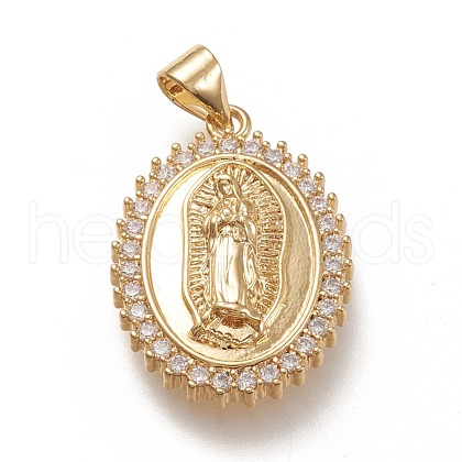 Brass Pendants ZIRC-L099-023G-1