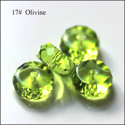 Imitation Austrian Crystal Beads SWAR-F078-4x8mm-17-1