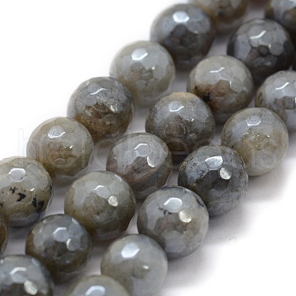 Natural Labradorite Beads Strands G-P385-01-8mm-1