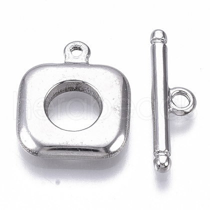 304 Stainless Steel Toggle Clasps X-STAS-N087-20-1