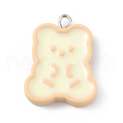 Opaque Resin Pendants RESI-D064-03P-05-1