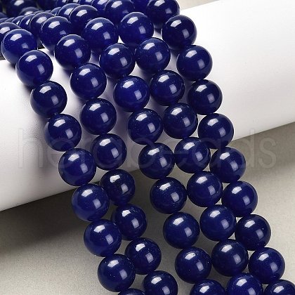 Natural & Dyed Malaysia Jade Bead Strands X-G-A146-10mm-A22-1