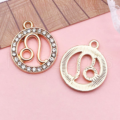Zinc Alloy Crystal Rhinestone Pendants WGC2D94-05-1