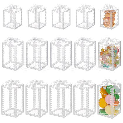 BENECREAT 36Pcs 3 Styles Transparent PVC Box CON-BC0007-45-1