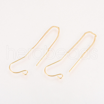 Brass Stud Earring Findings X-KK-Q735-363G-1