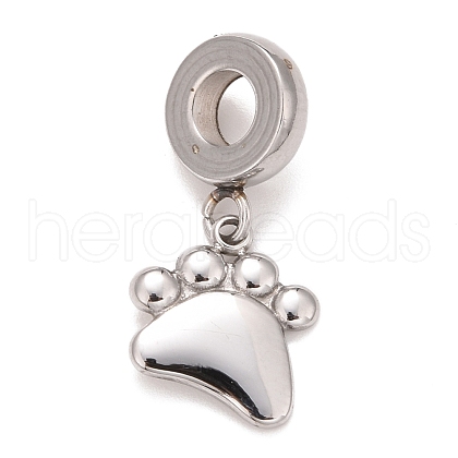 Non-Tarnish 304 Stainless Steel European Dangle Charms STAS-I194-03P-1