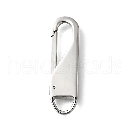 304 Stainless Steel Keychain Clasps STAS-U051-02B-P-1