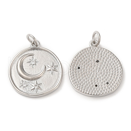 Brass Micro Pave Cubic Zirconia Pendants KK-M246-35P-1