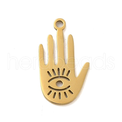304 Stainless Steel Pendants STAS-S123-03G-08-1
