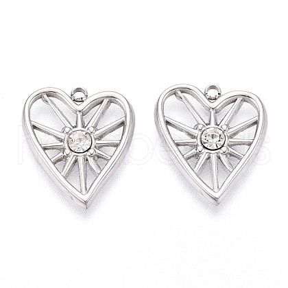 304 Stainless Steel Pendants STAS-N109-198P-1
