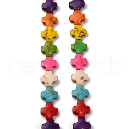 Synthetic Turquoise Beads Strands G-C147-07-1