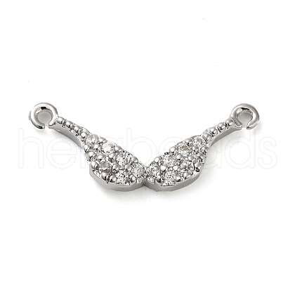 Brass Micro Pave Cubic Zirconia Pendants KK-H455-18P-1
