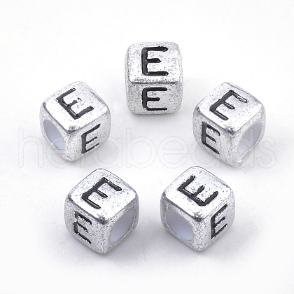 Plated Acrylic Beads X1-PB43C9308-E-1