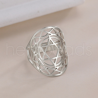 Non-Tarnish 304 Stainless Steel Adjustable Rings RJEW-H213-02P-1