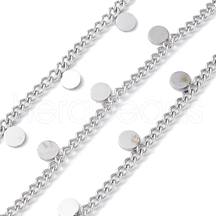 304 Stainless Steel Curb Chains CHS-G041-02P-05-1