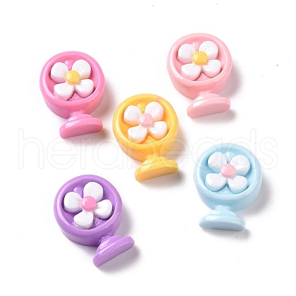 Cute Opaque Resin Cabochons RESI-L037-08-1