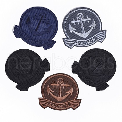 Computerized Embroidery Cloth Iron On/Sew On Patches AJEW-S076-009-1