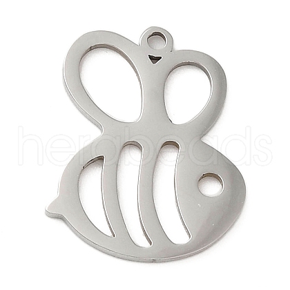 Non-Tarnish 5Pcs 201 Stainless Steel Charms STAS-B064-01P-1