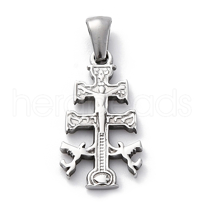 304 Stainless Steel Pendants STAS-U043-17P-1