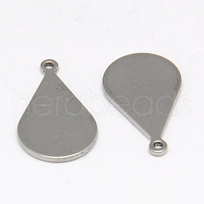 Tarnish Resistant 304 Stainless Steel Stamping Blank Tag Pendants STAS-K002-01A-1