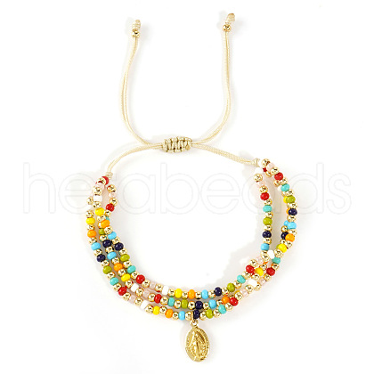 Bohemian Style Resin Beads Braided Bead Bracelets TQ0745-1