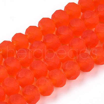 Transparent Glass Beads Strands X-EGLA-A034-T6mm-MD03-1