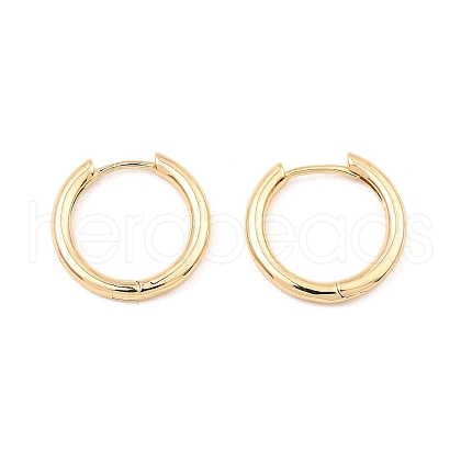 Brass Huggie Hoop Earrings EJEW-I289-22B-G-1