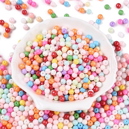 Opaque Baking Painted Glass Beads X1-DGLA-T004-02B-1