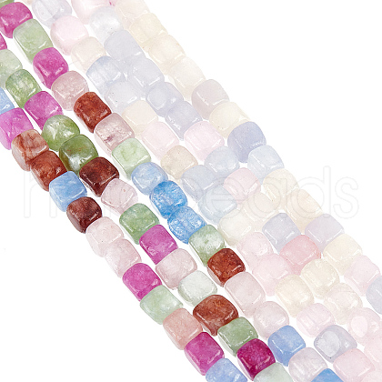 Olycraft 2 Strands 2 Colors Natural Quartz Beads Strands G-OC0004-59B-1
