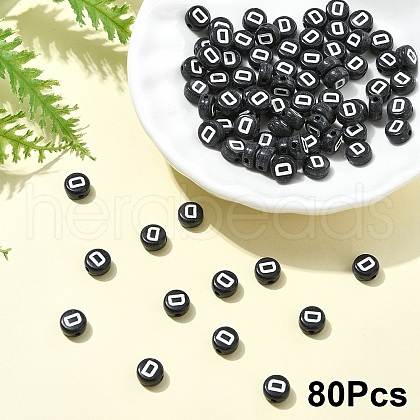 Opaque Acrylic Horizontal Hole Beads SACR-YW0001-70D-1