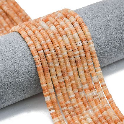 Natural Red Aventurine Beads Strands G-P575-B05-4x1mm-04-1