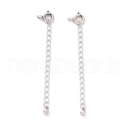 925 Sterling Silver Chain Extenders STER-D036-42AS-1