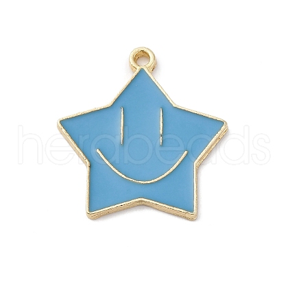 Alloy Enamel Pendants ENAM-F152-05G-02-1