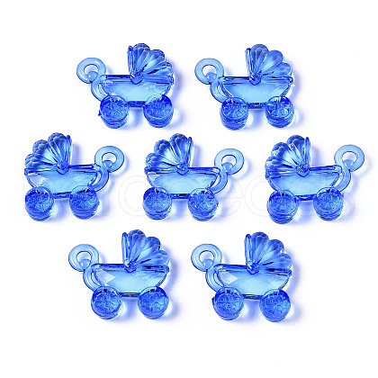 Transparent Acrylic Pendants TACR-T001-15E-1